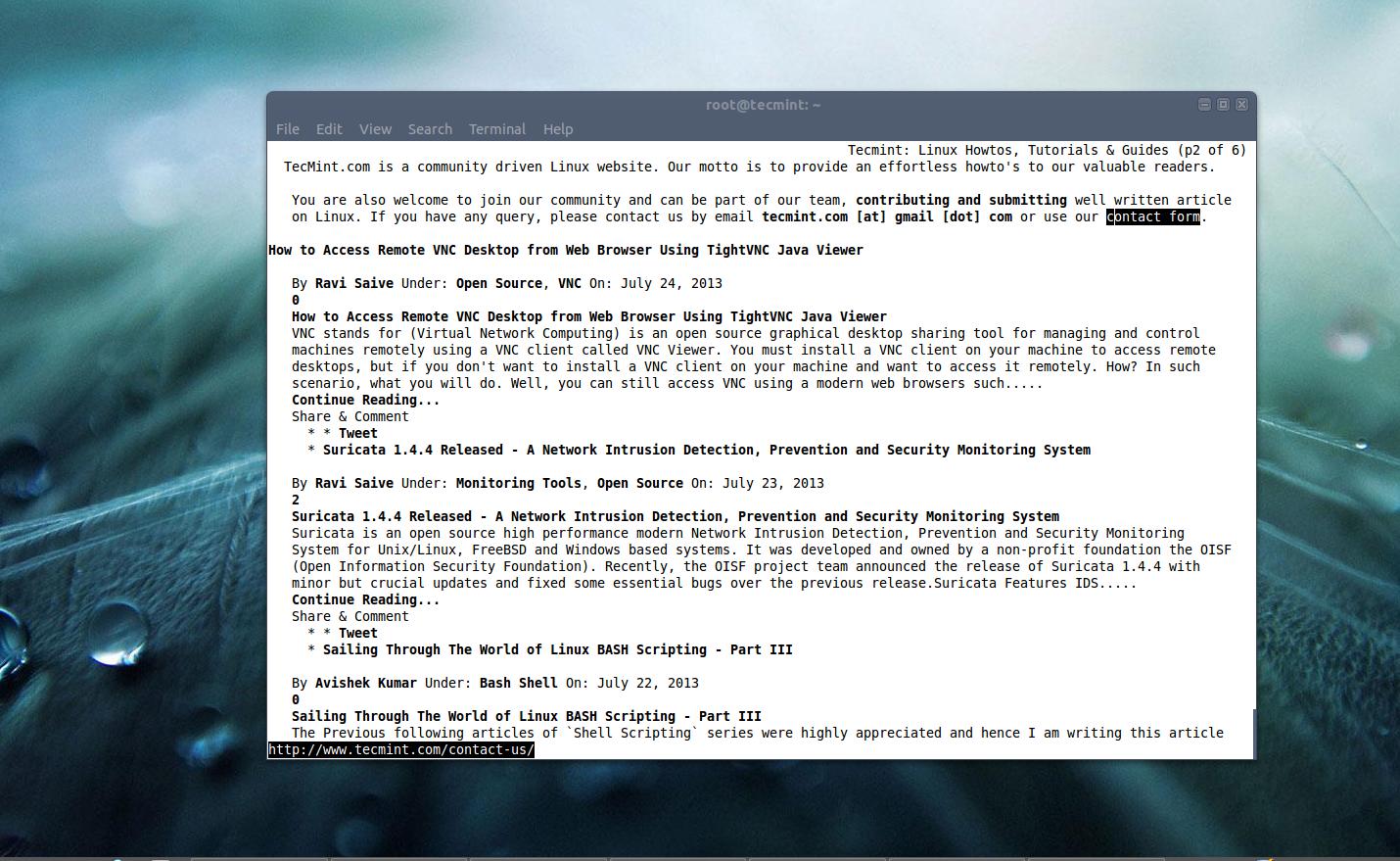 Linux Command Line Browsers Tecmint Linux Howtos, Tutorials & Guides