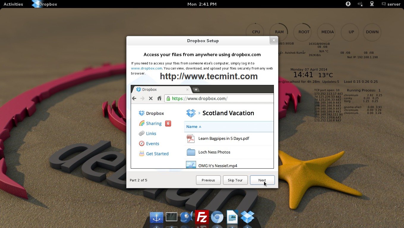 How to Install Dropbox (An Ultimate Cloud Storage) in Linux