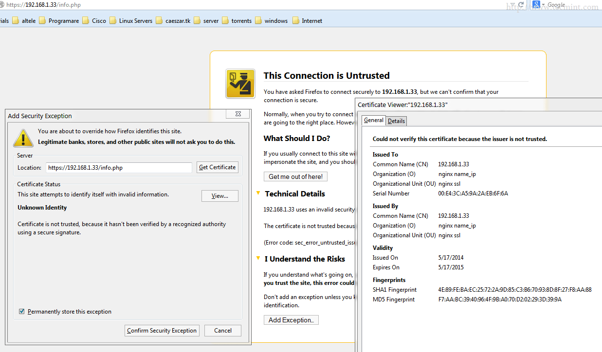 Create Virtual Hosts, Password Protect Directories and SSL