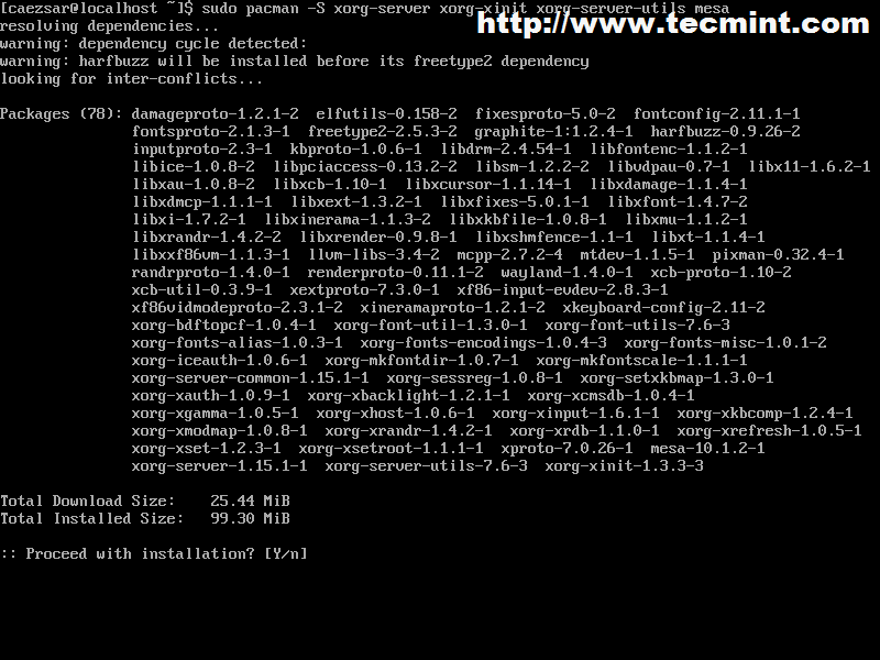 Installing GUI (Cinnamon Desktop) and Basic Softwares in Arch Linux
