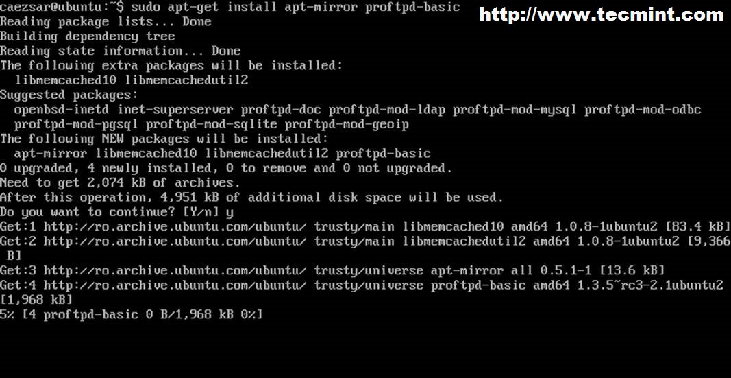Setup Local Repositories with 'aptmirror' in Ubuntu and Debian Systems