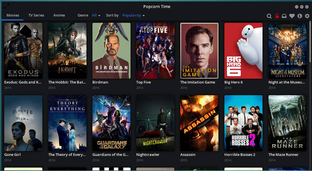 Watch Favorite Movies/TV Shows Online Using "Popcorn Time" in Your