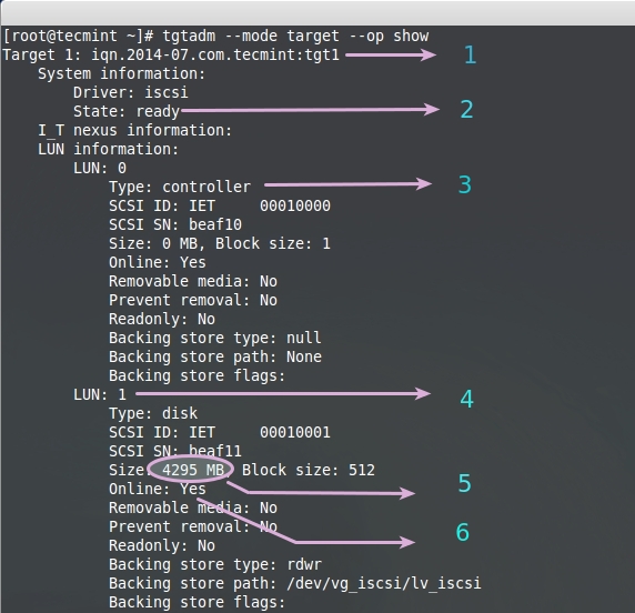 How to Create and Setup LUNs using LVM in "iSCSI Target Server" on RHEL