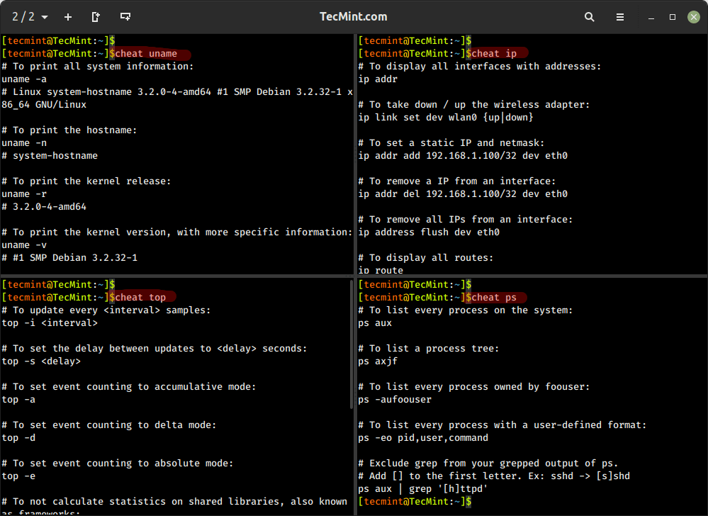 Cheat The Linux Commands Cheat Sheet for Beginners