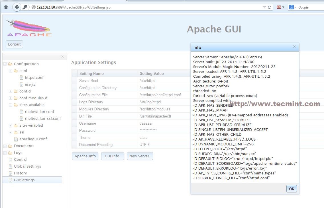 How to Administrate the Apache Web Server Using "Apache GUI" Tool