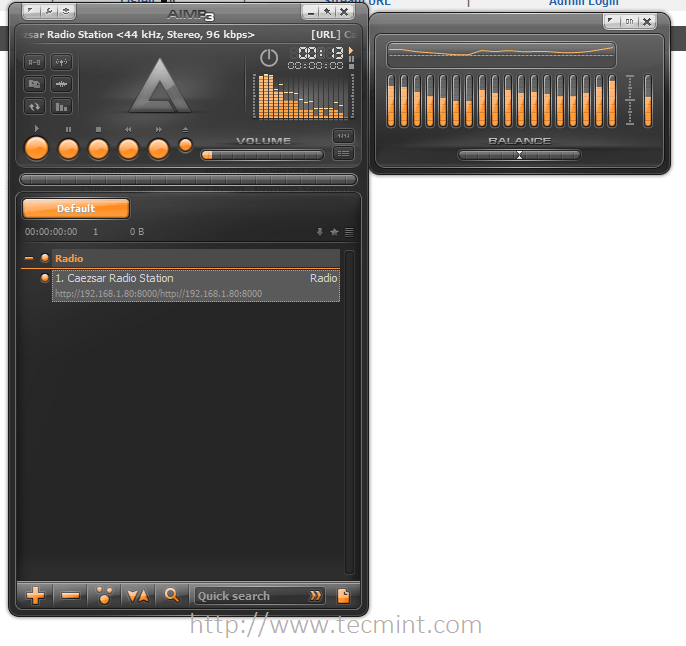 Online Music Streaming with Winamp Player and Mixxx DJ console using