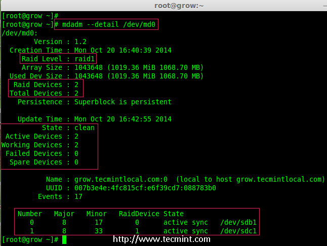 Growing an Existing RAID Array and Removing Failed Disks in Raid Part 7