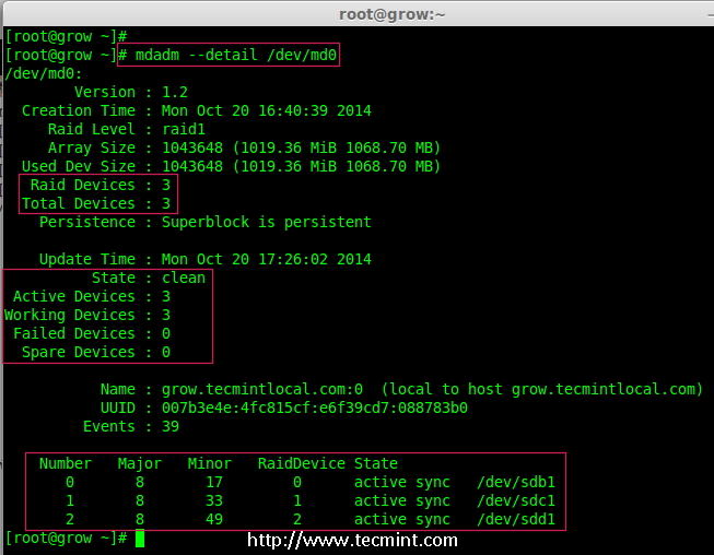 Growing an Existing RAID Array and Removing Failed Disks in Raid Part 7