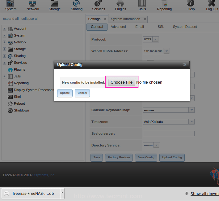 Configuring FreeNAS to Setup ZFS Storage Disks and Creating NFS Shares