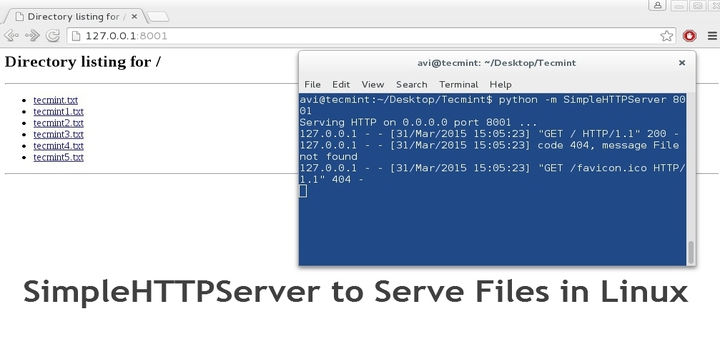How to Use Python 'SimpleHTTPServer' to Create Webserver or Serve Files