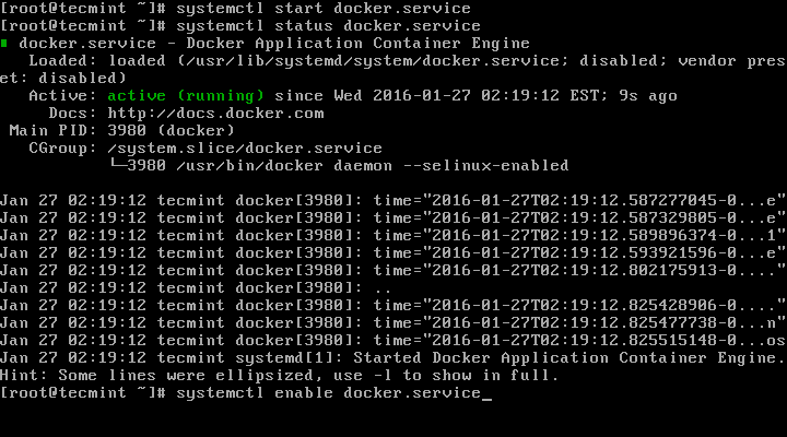 Centos 7 Install Docker