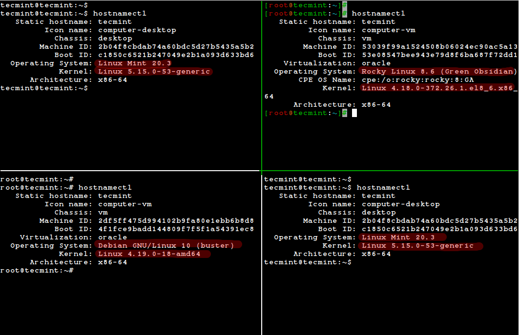 Check linux version and os » Posetke