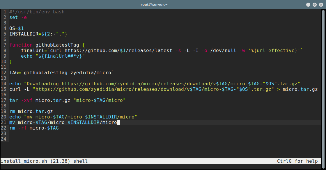Micro A Modern Terminal Based Text Editor with Syntax Highlighting