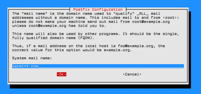 Install a Complete Mail Server with Postfix and Webmail in