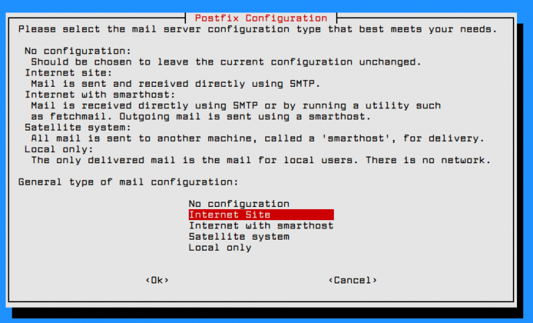 Install a Complete Mail Server with Postfix and Webmail in