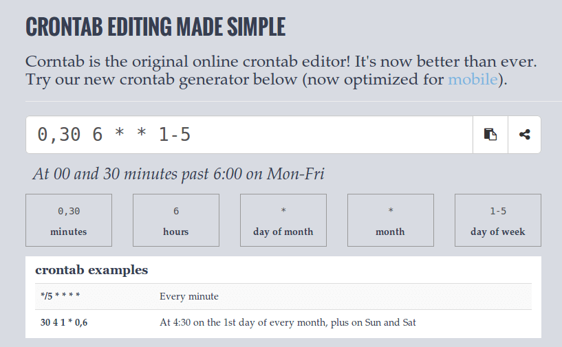5 Best Online Cron Job Generators for Linux
