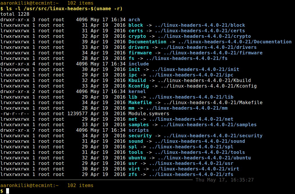 Linux install kernel header files » Posetke