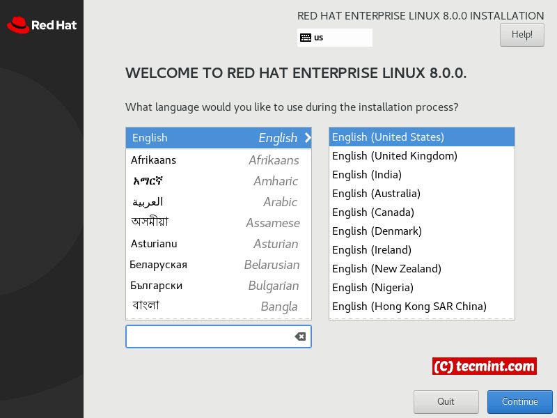 Installation of RHEL 8 with Screenshots
