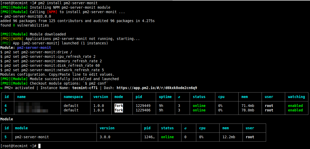 How to Monitor Node.js Applications Using PM2  Dashboard