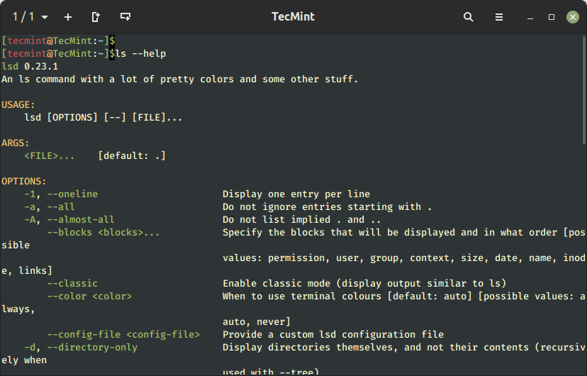 20 Basic Linux 'ls' Command with Examples for Beginners