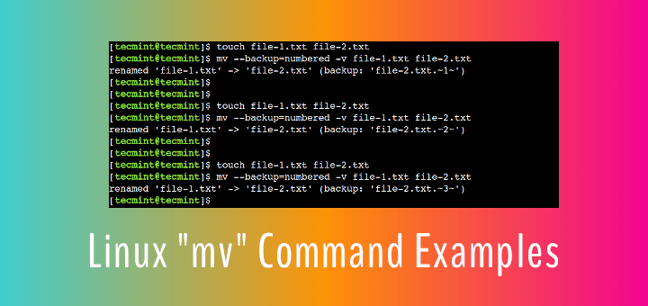 9 Useful "mv" Command in Linux with Examples