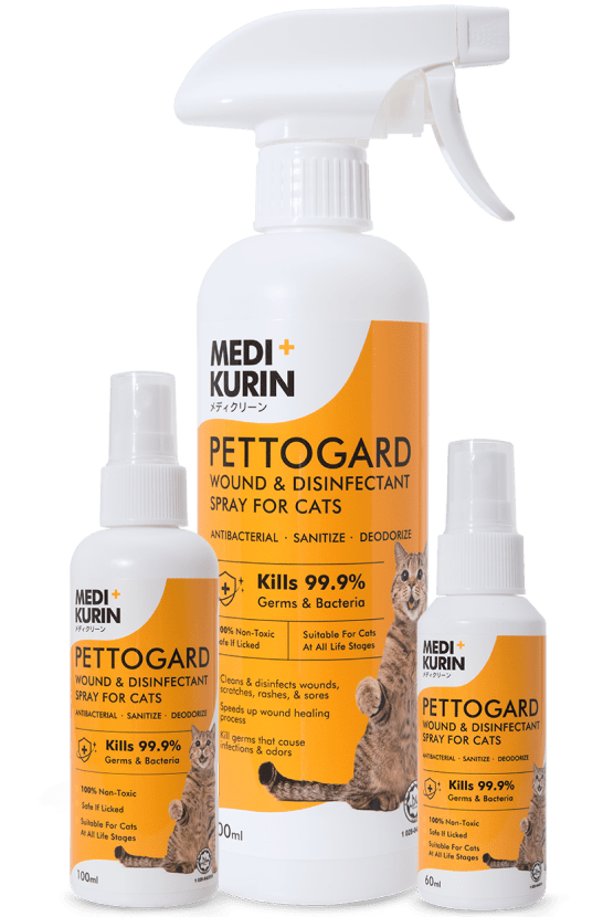 PettoGard Wound And Disinfectant Spray for Cats TecnoMed Corp.