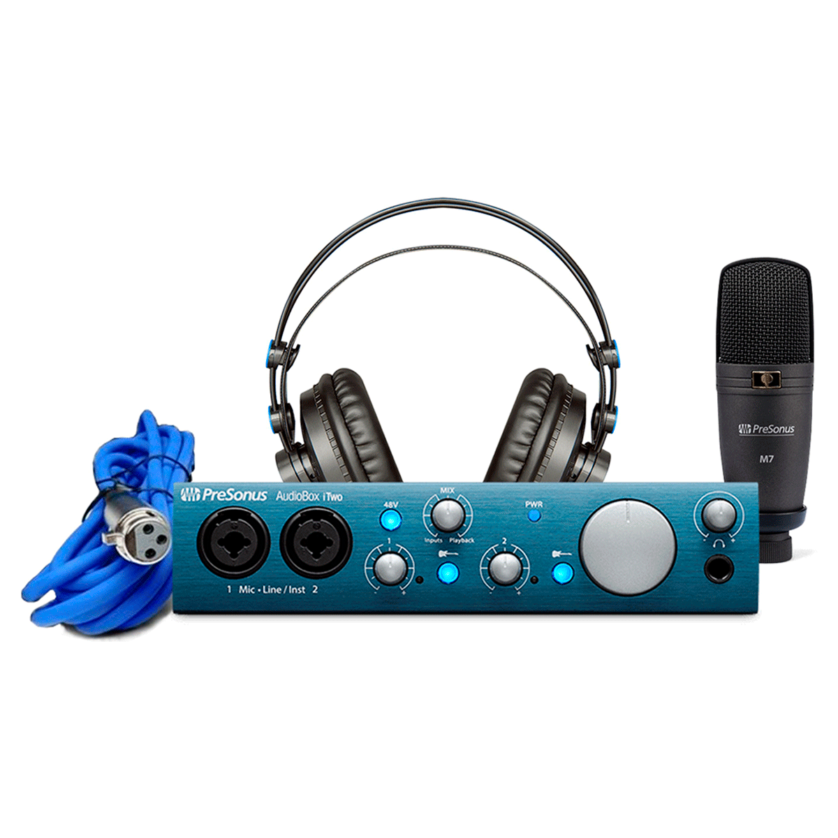 AudioBox iTwo Studio Presonus Kit completo de grabacion. TECNOVA