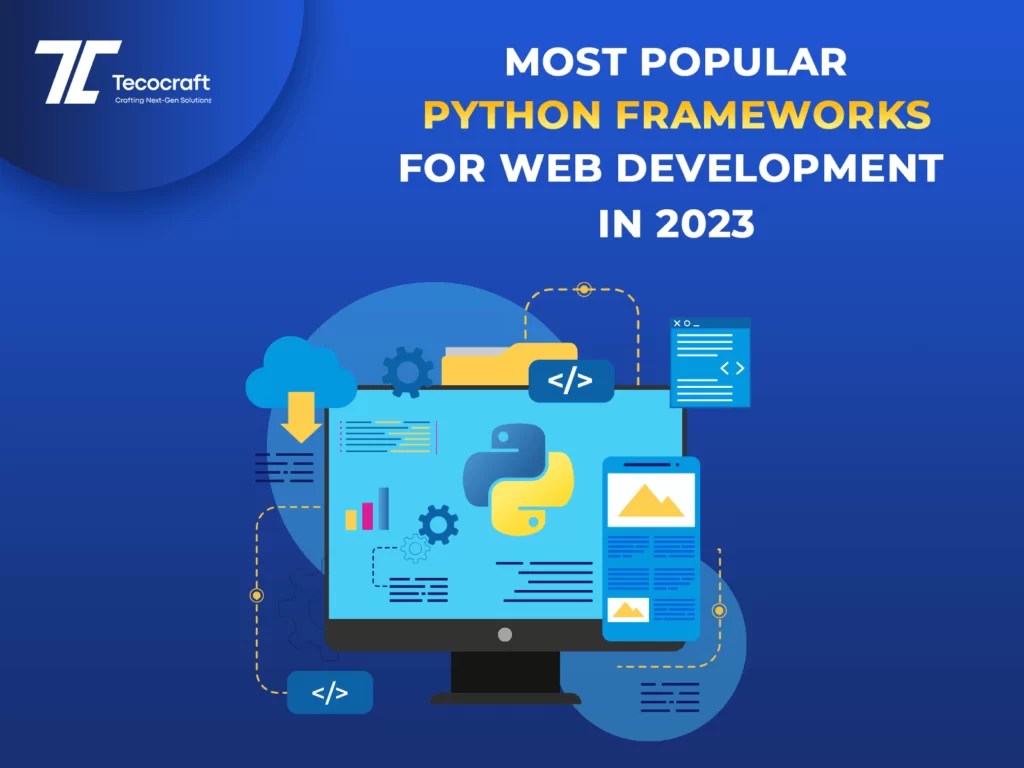 Most popular python Frameworks for  Development in 2023 Tecocraft