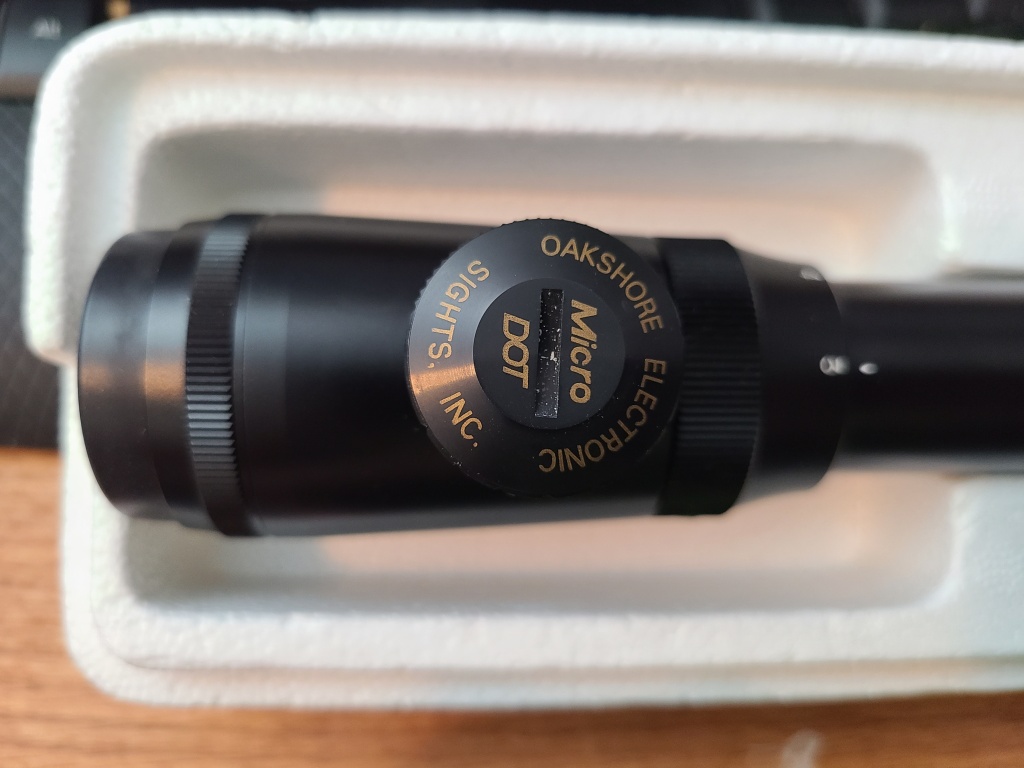 I have this old scope Action Arms Micro Dot 3x9