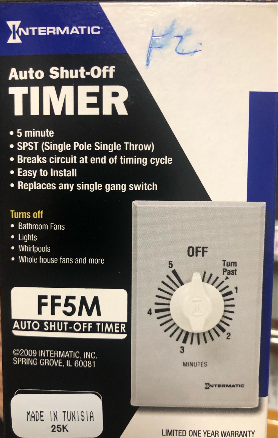 5 MINUTE AUTO SHUTOFF TIMER, FF5M Teeco Solutions