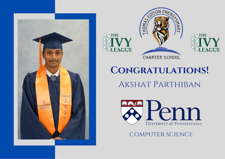 TEECS 2021 New Jersey Student of the Year and UPENN Acceptance