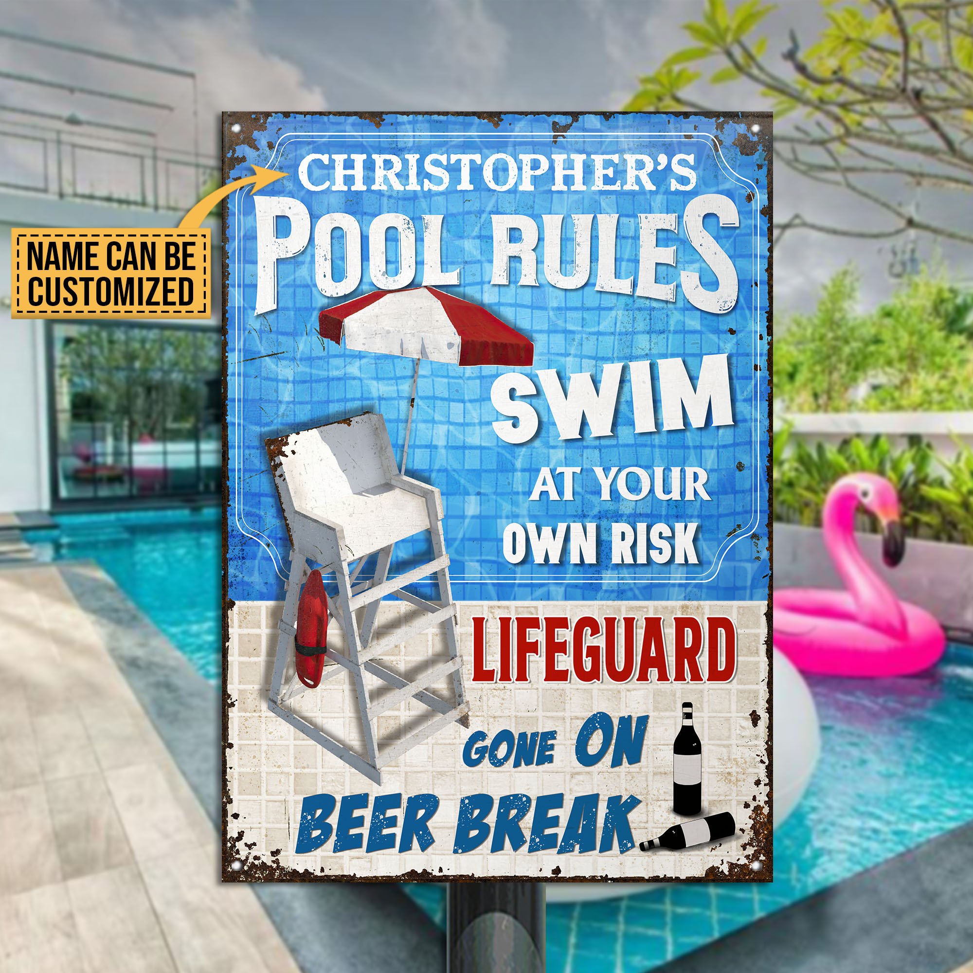 Swimming Pool Life Is Better By The Pool Custom Classic Metal Signs Teehall
