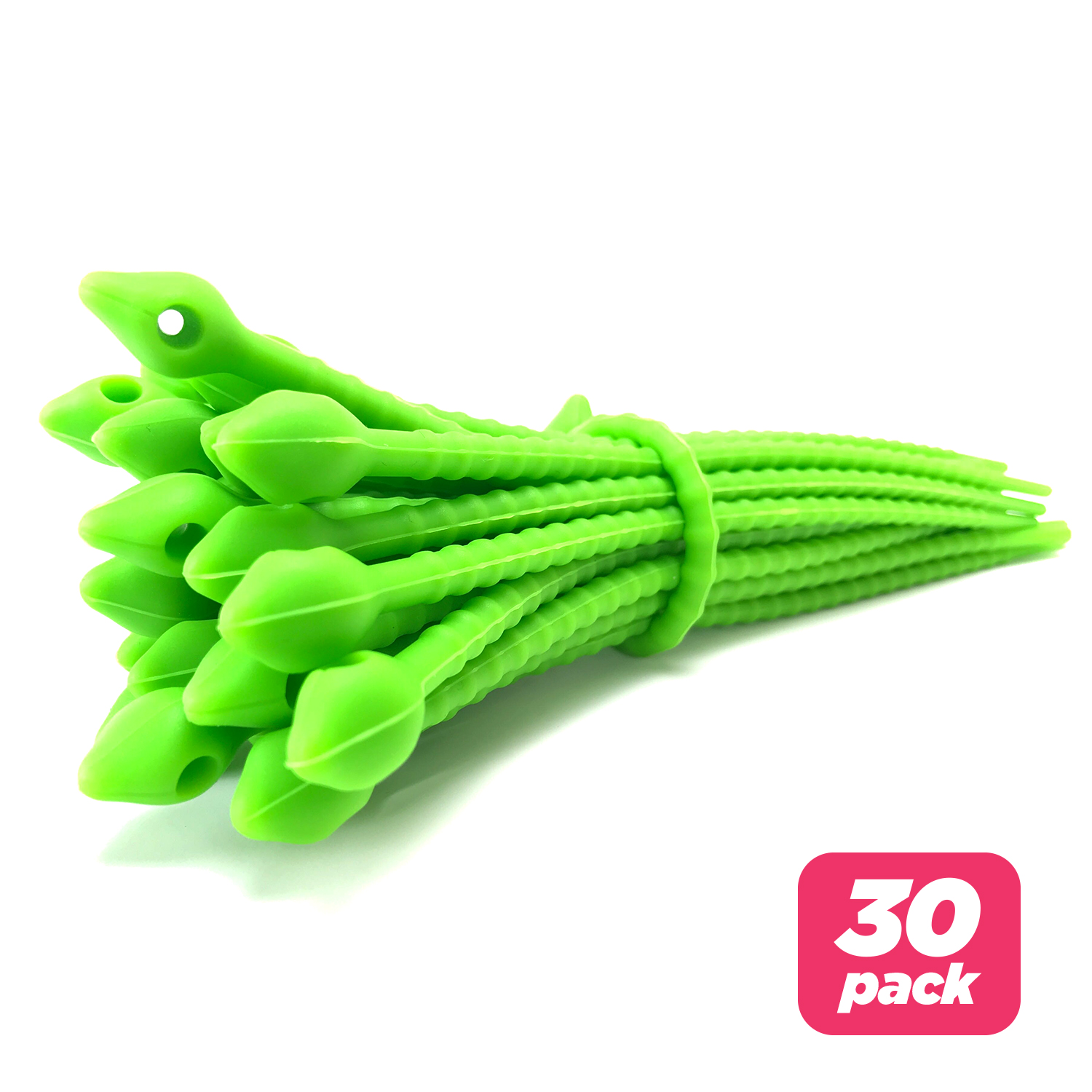 Reusable 7” Silicone Cable Twist Ties Organizer, Pack of 30 Teeo Creations USA