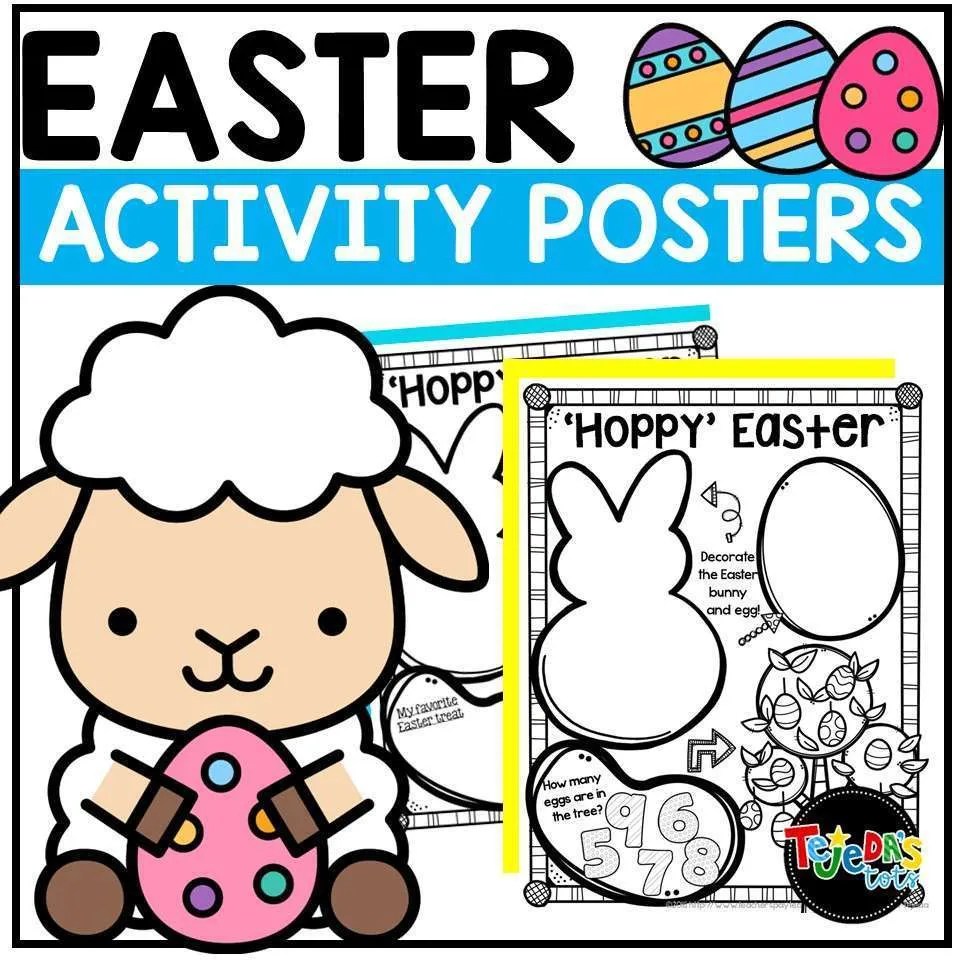 Easter Activity Posters Tejeda's Tots