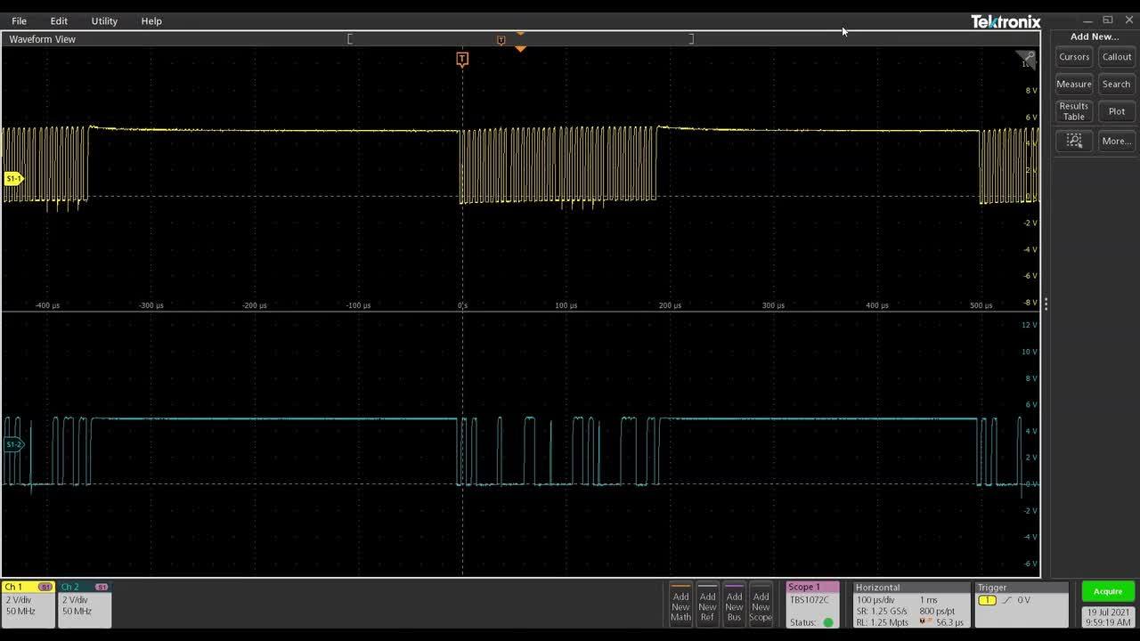 View and save oscilloscope waveforms on your computer Tektronix