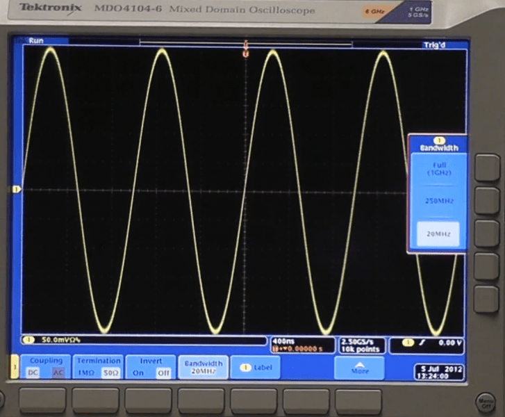 Scope tip Use Bandwidth Limiting to Reduce Noise on