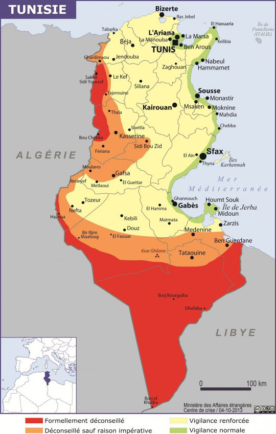 Les Points Forts De L'algérie Et De La Tunisie Tunisie Algerie Carte / Cartes, drapeau et informations sur la Tunisie