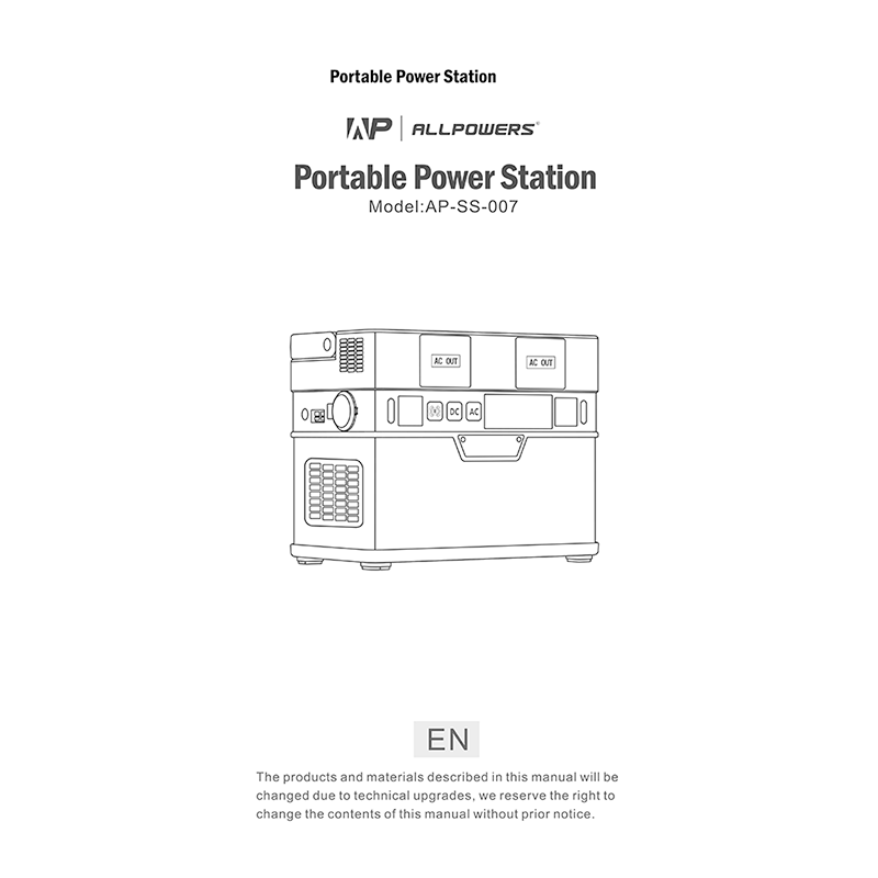 ALLPOWERS S700 portable power station User Manual