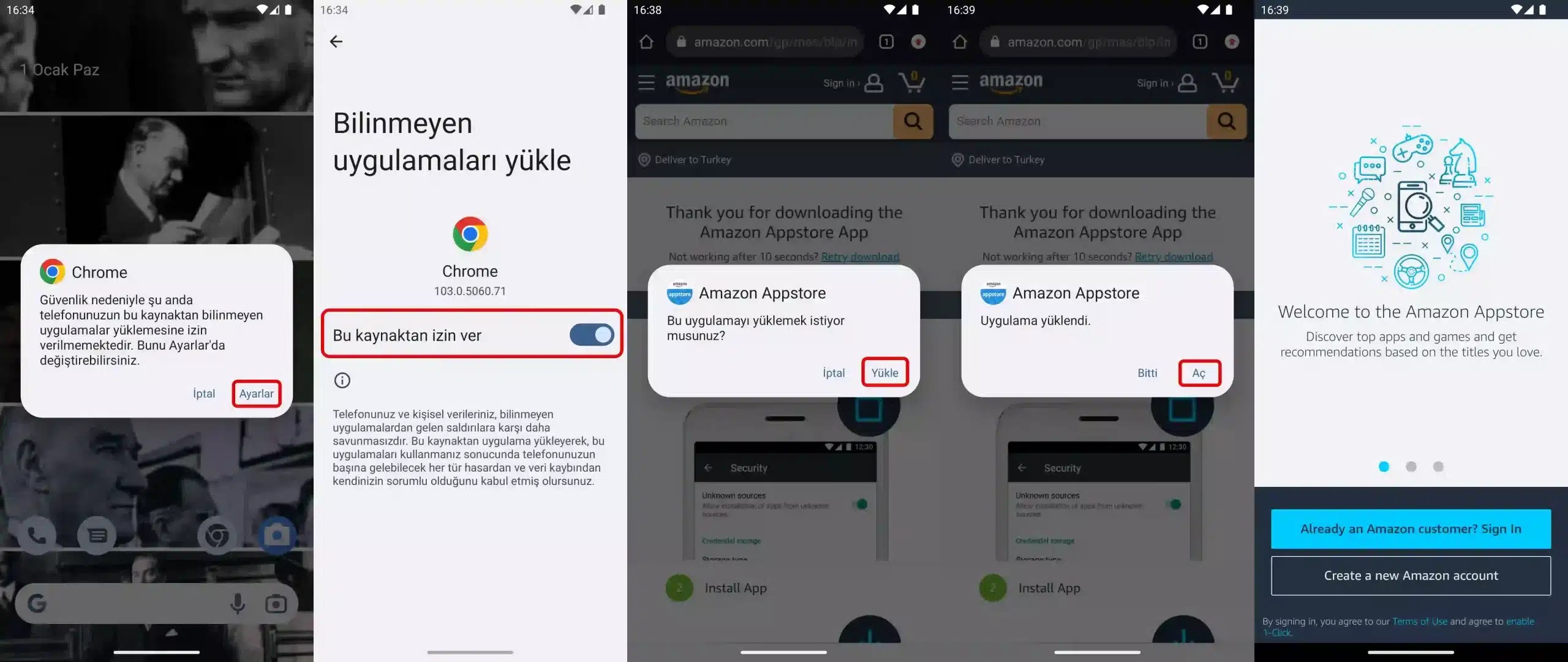 Android Cihaza Amazon Appstore Yükleme TeknoBurada