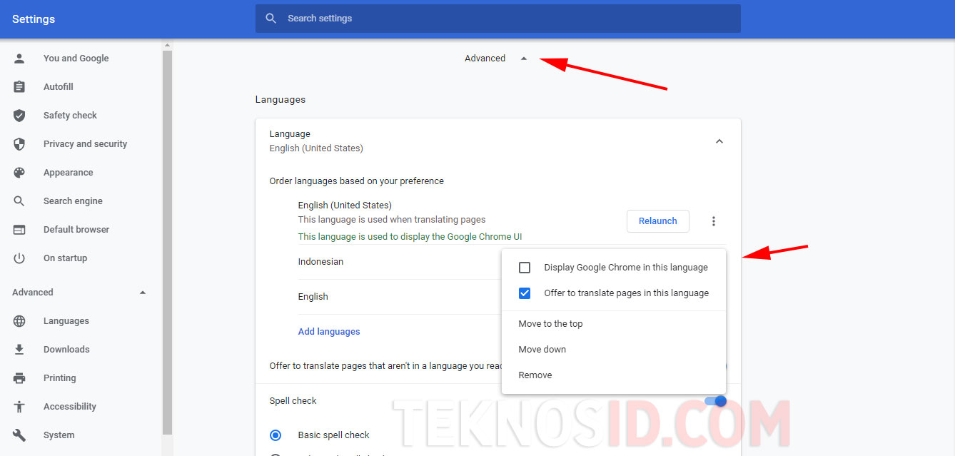 Cara Mengganti Bahasa di Google Chrome TeknosID
