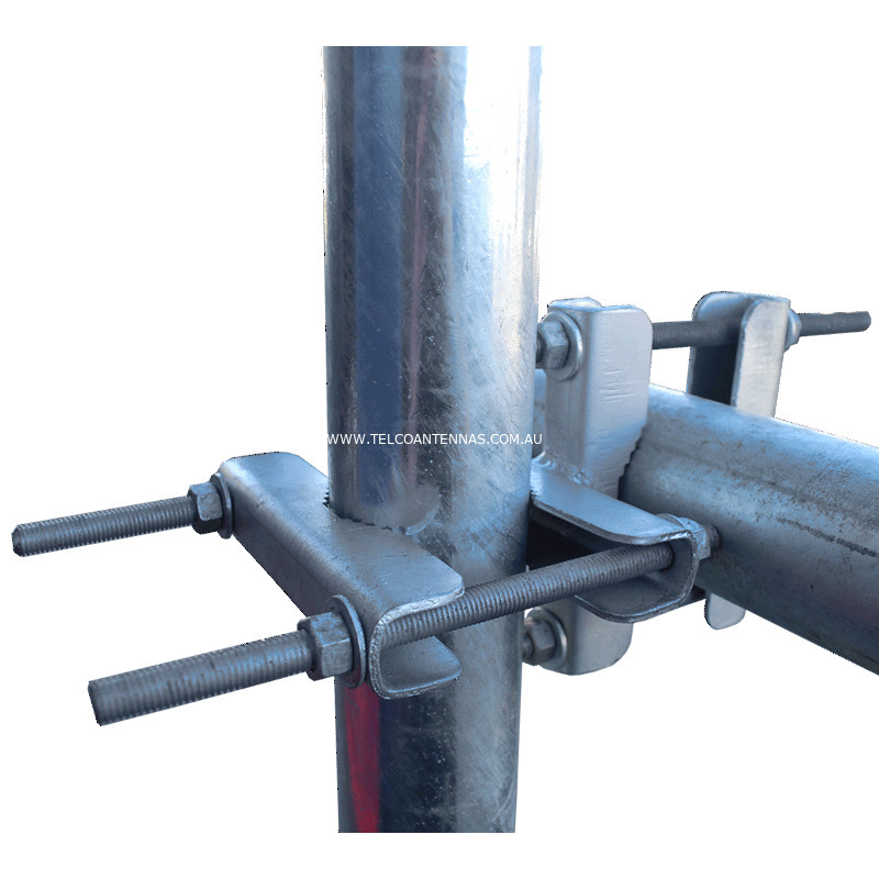 Telco Galvanised Right Angle Clamp Antenna Bracket