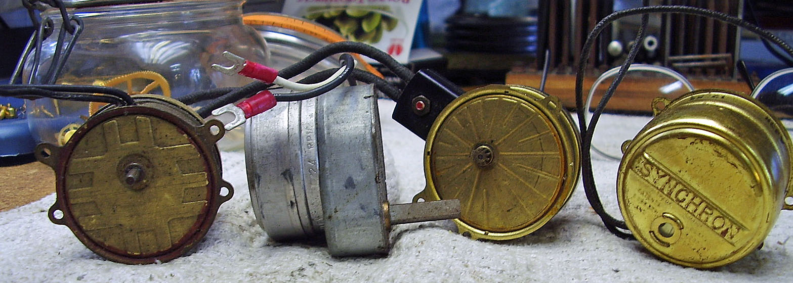 Mike's Telechron Clock Clinic's Synchron (Hansen) Clock Motors that are