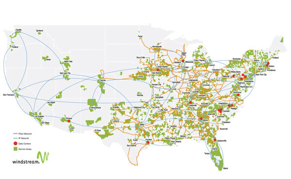 Windstream Internet Coverage Map Unified Windstream/PAETEC Coverage Map Ramblings