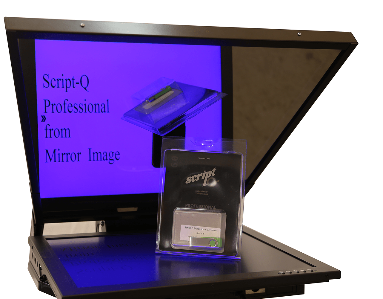Script Q Professional Mirror Image Teleprompters