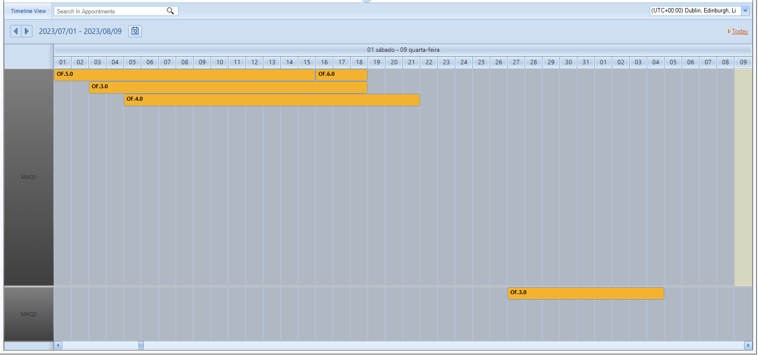 Telerik UI for WInforms RadScheduler TimeLineView Resources Height in