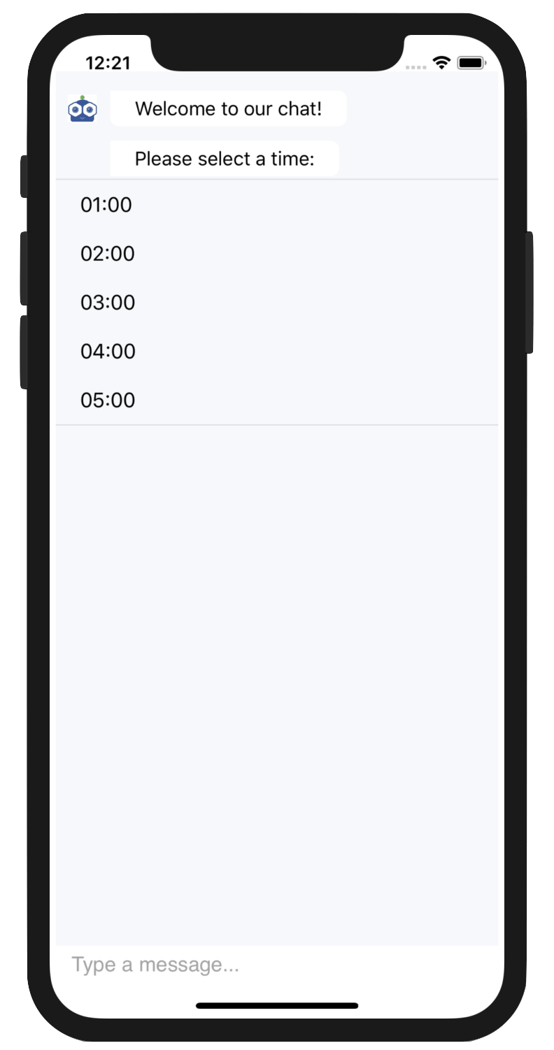 Xamarin.Forms Date and Time Pickers in Conversational UI