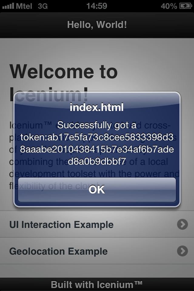 Push Notifications With Cordova & Icenium