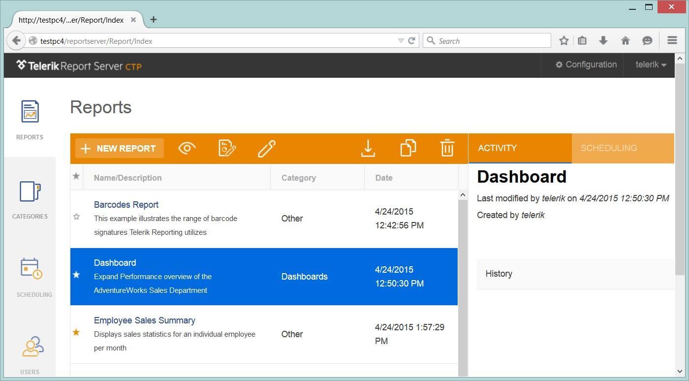 Telerik Report Server V1 Coming Soon