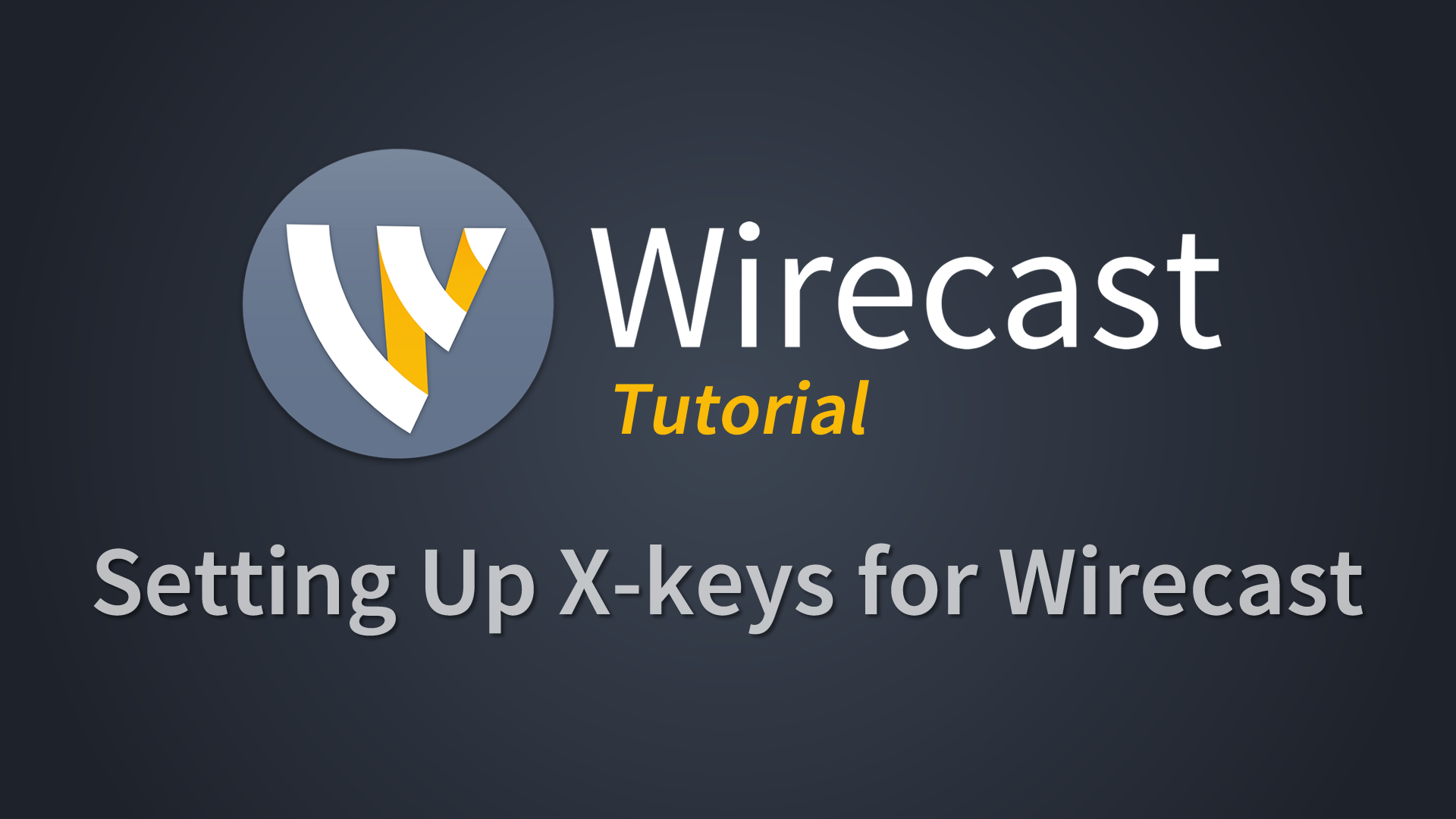 Live video streaming production software Telestream Wirecast Xkeys