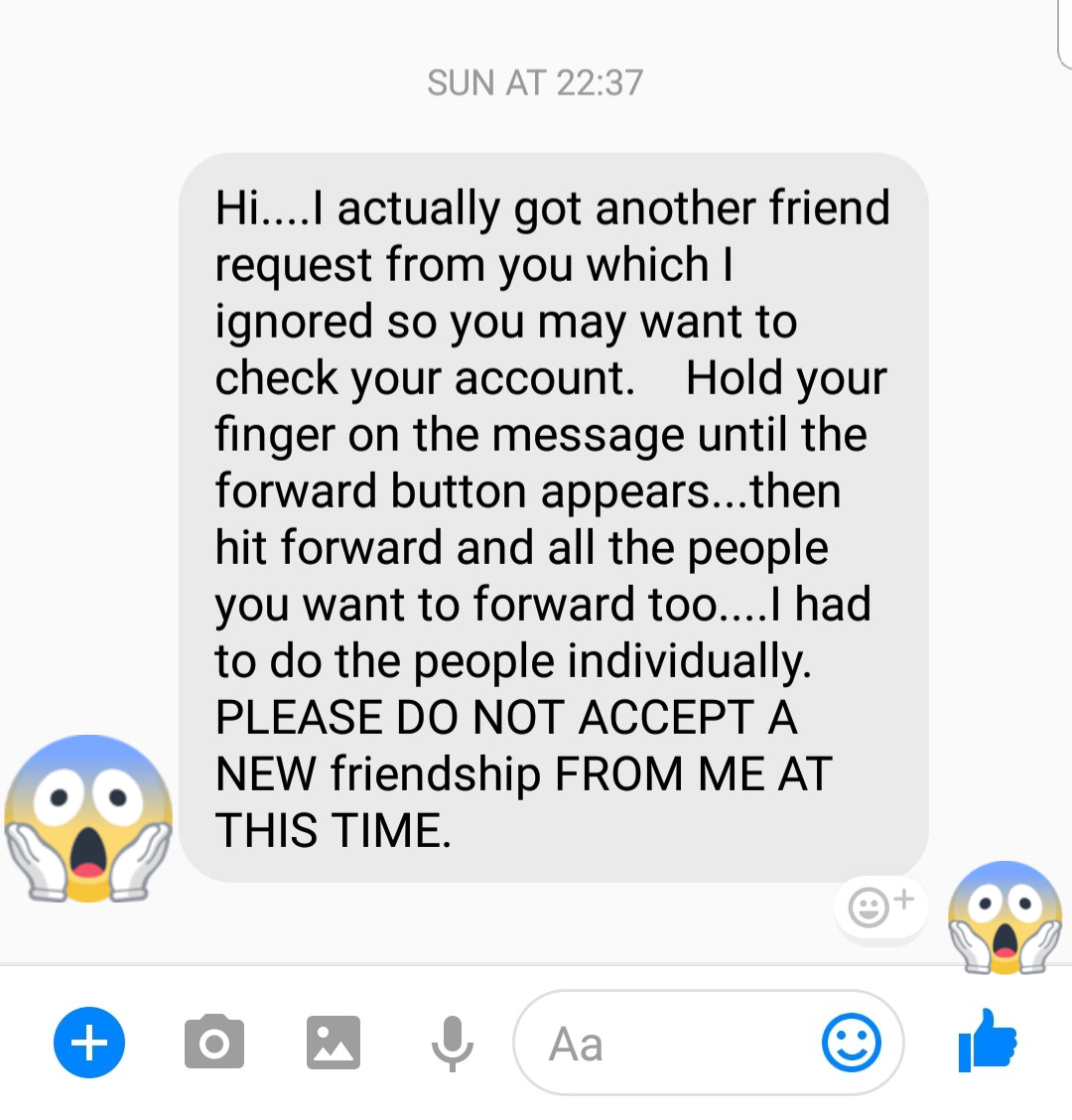 That Facebook 'Friend Request' Scam isn't Dangerous But Don't Share